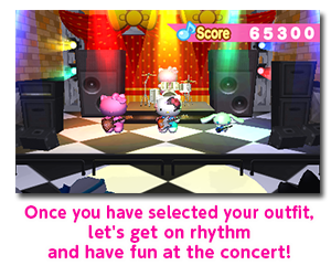 Once you have selected your outfit, let's get on rhythm and have fun at the concert!