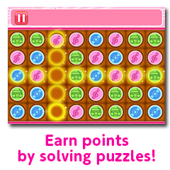Earn points by solving puzzles!