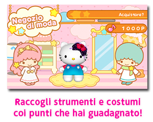 Raccogli strumenti e costumi coi punti che hai guadagnato!